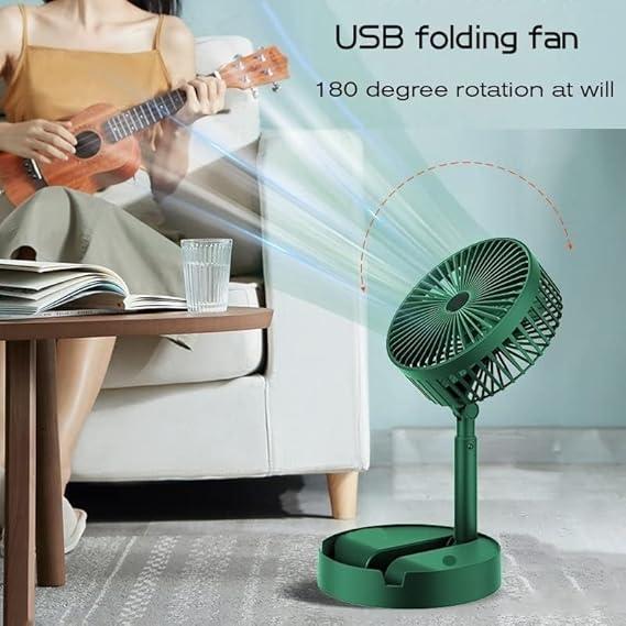 3-Speed Big Size Rechargeable Folding Fan